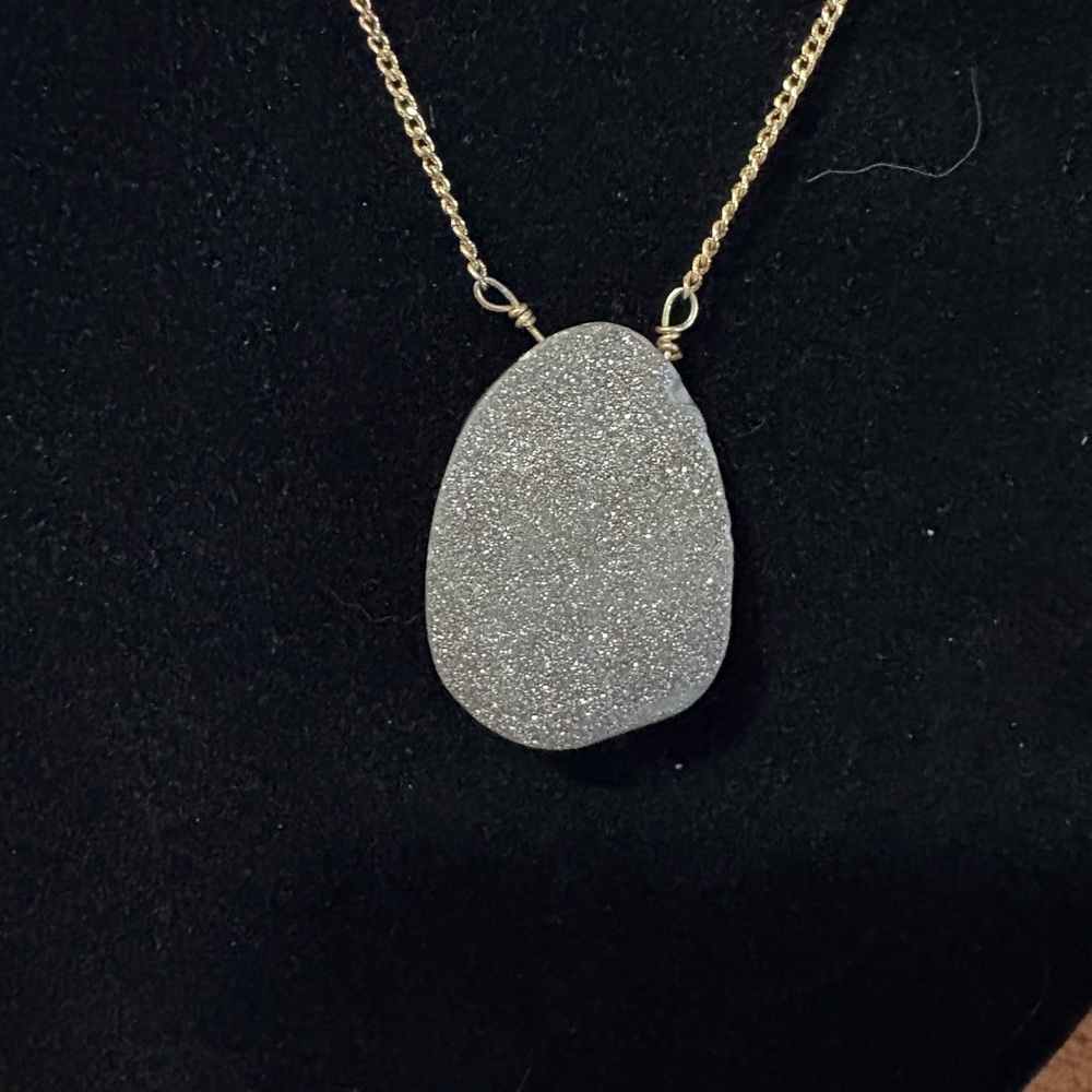 S70 Luna Norte Druzy Pendant